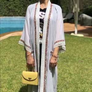 Kimono / Kaftan - handmade with rhinestones & lace